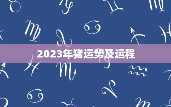 2023年猪运势及运程，2023年猪运势及运程详解