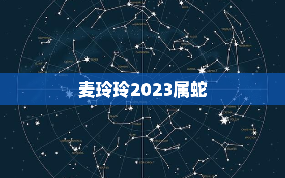 麦玲玲2023属蛇，麦玲玲2021属蛇