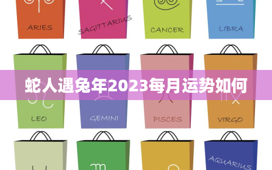 蛇人遇兔年2023每月运势如何，蛇遇兔年2023年怎么样