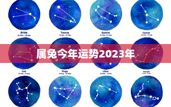 属兔今年运势2023年，属兔的运势2023年运程