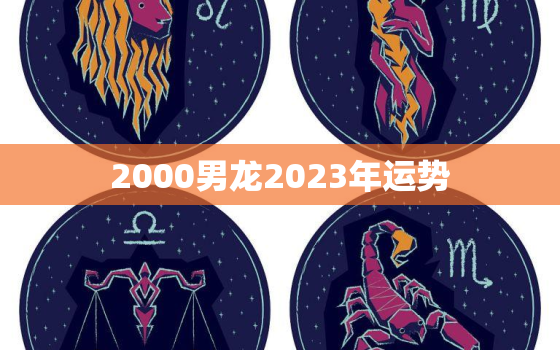 2000男龙2023年运势，2000年龙男2022年运势