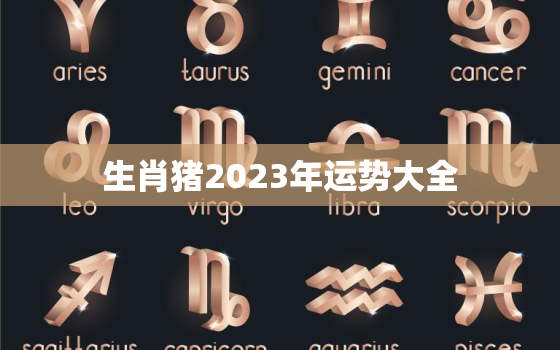 生肖猪2023年运势大全，生肖猪2023年生肖运势详解