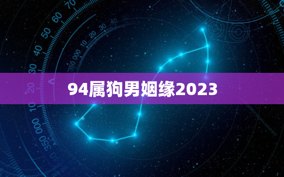 94属狗男姻缘2023，94属狗男姻缘和1997