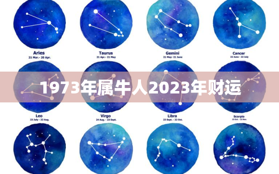 1973年属牛人2023年财运，1973年属牛人2023年的运势