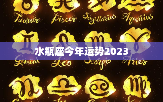 水瓶座今年运势2023，水瓶座今年运势2023年