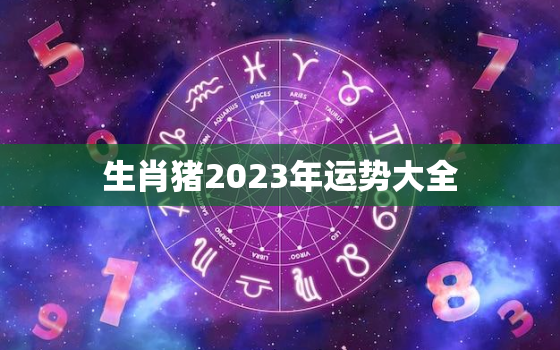 生肖猪2023年运势大全，属猪2023年运势及运程 2023年属猪人的全年每月运势