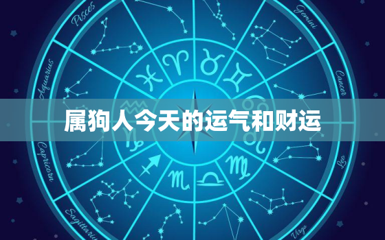 属狗人今天的运气和财运，今天运势及财运