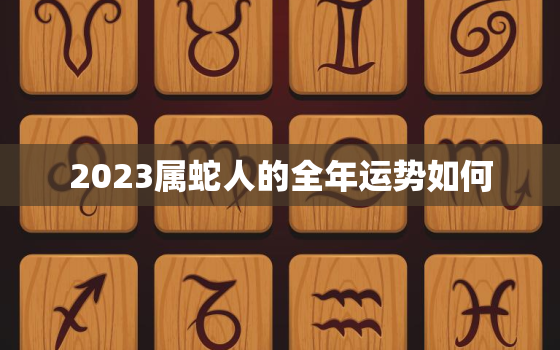 2023属蛇人的全年运势如何，兔年属蛇的运势怎么样