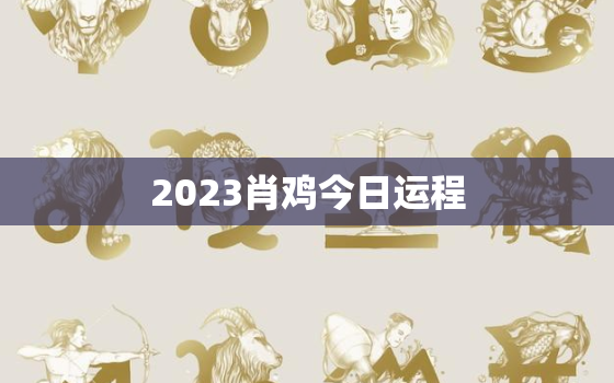 2023肖鸡今日运程，2023年生肖鸡的运势