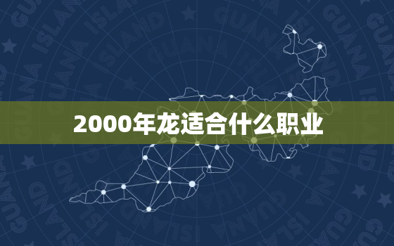 2000年龙适合什么职业，2000年龙是什么命适合什么专业