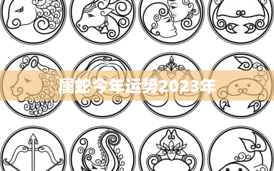 属蛇今年运势2023年，属蛇2023运势及运程