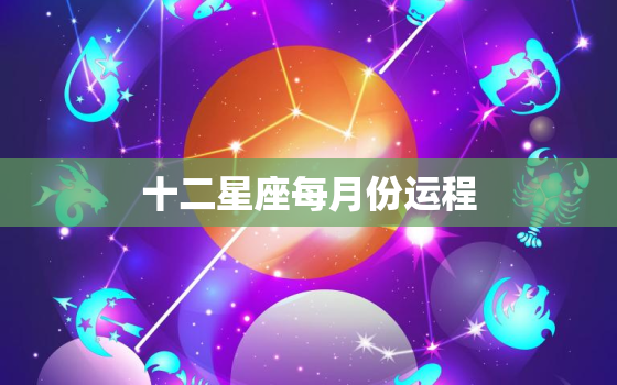 十二星座每月份运程，2021年十二星座每月运势查询