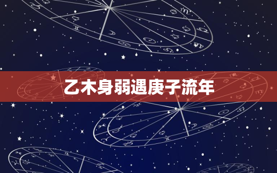 乙木身弱遇庚子流年，乙木身弱2021年运势