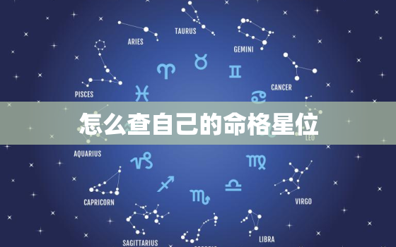 怎么查自己的命格星位，想知道自己的命格