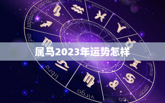 属马2023年运势怎样，属马的2023年运势运程