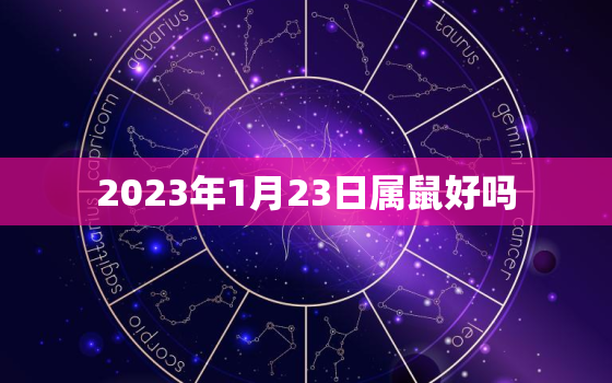 2023年1月23日属鼠好吗，2023年1月23号是农历的什么时间