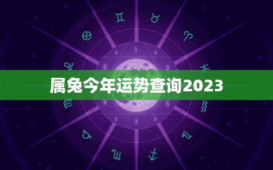 属兔今年运势查询2023，属兔2o23年运势