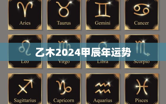 乙木2024甲辰年运势，乙木2022年