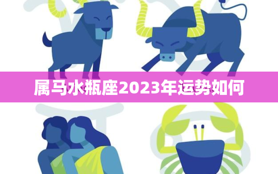 属马水瓶座2023年运势如何，属马水瓶座2023年运势如何看