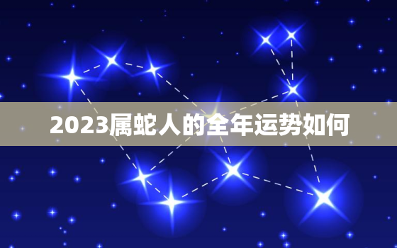 2023属蛇人的全年运势如何，虎年属蛇的运势怎么样2022