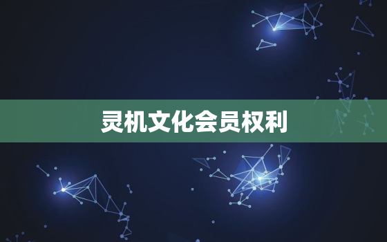 灵机文化会员权利，灵机文化2022