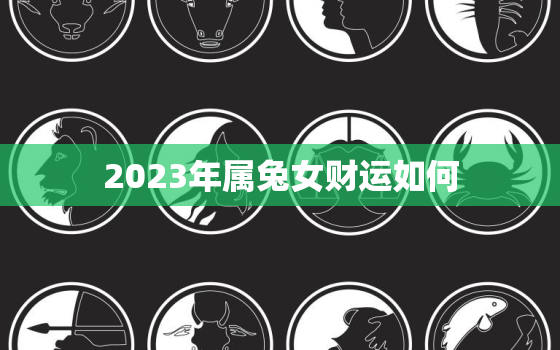 2023年属兔女财运如何，2023年属兔女的运势