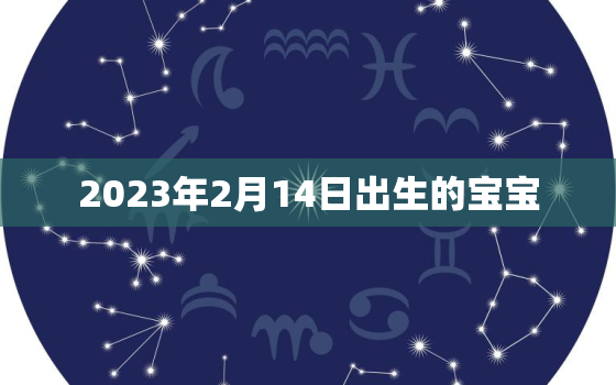 2023年2月14日出生的宝宝，2023年2月15日农历