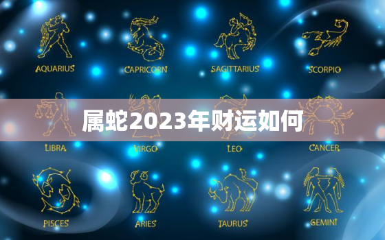 属蛇2023年财运如何，属蛇的2023年运势