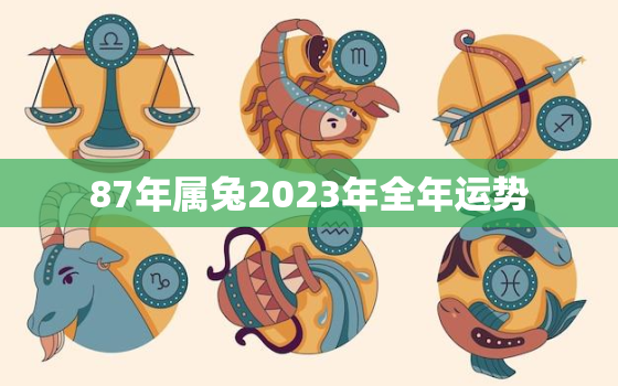 87年属兔2023年全年运势，2023年属兔子的运程