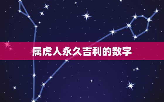 属虎人永久吉利的数字，什么东西最旺属虎人