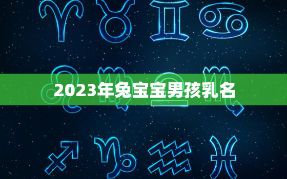 2023年兔宝宝男孩乳名，2023年兔年
宝几月出生好