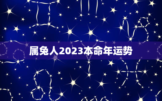 属兔人2023本命年运势，2022年属兔的本命年好不好