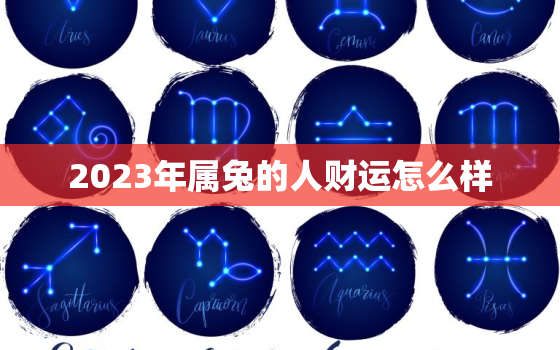 2023年属兔的人财运怎么样，2023年属兔人运势