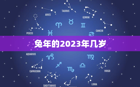 兔年的2023年几岁，2033年属兔的多大