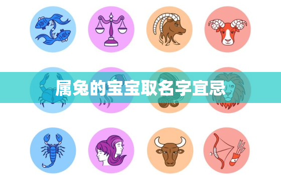 属兔的宝宝取名字宜忌，属兔的宝宝取名字宜忌是什么