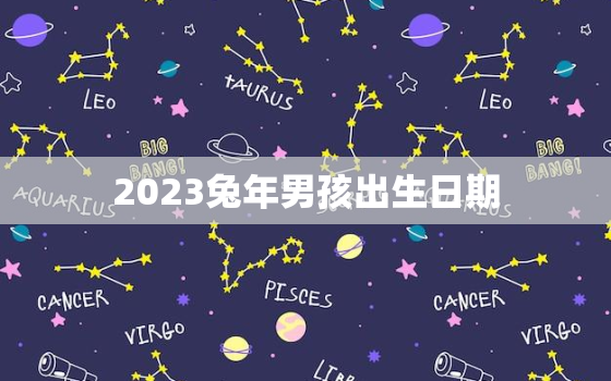 2023兔年男孩出生日期，2023年兔年男孩几月出生好