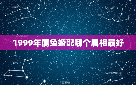 1999年属兔婚配哪个属相最好，1999年属兔的最佳婚配