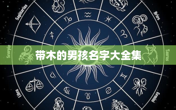 带木的男孩名字大全集，带木的男孩名字大全集四个字