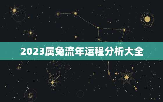 2023属兔流年运程分析大全，2023年兔的运势