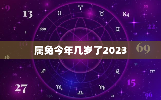 属兔今年几岁了2023，属兔今年几岁了