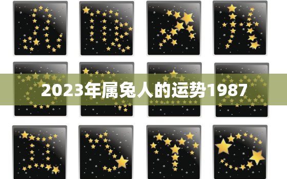 2023年属兔人的运势1987，2023年兔年运势及运程1987年