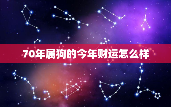 70年属狗的今年财运怎么样，70年属狗的今年财运怎么样呀