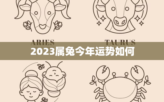 2023属兔今年运势如何，2023年属兔的全年运势怎么样