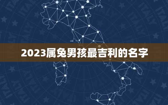 2023属兔男孩最吉利的名字，2023属兔男孩最吉利的名字木字旁