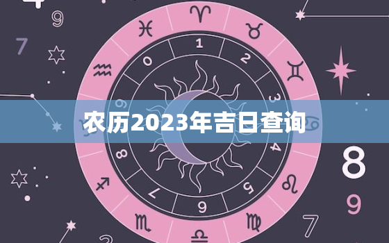 农历2023年吉日查询，2023年农历多少天数