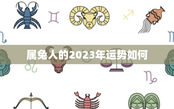 属兔人的2023年运势如何，属兔人2023年运势咋样