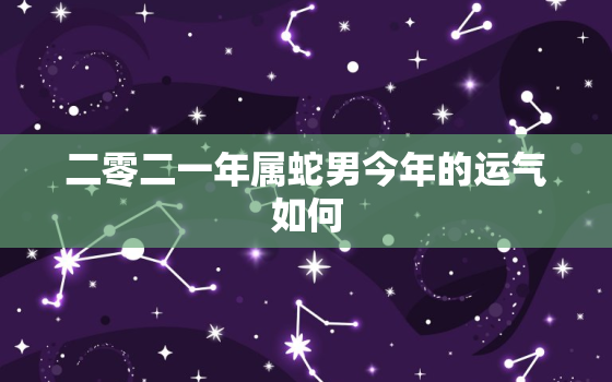 二零二一年属蛇男今年的运气如何，属蛇男在2022年的运势