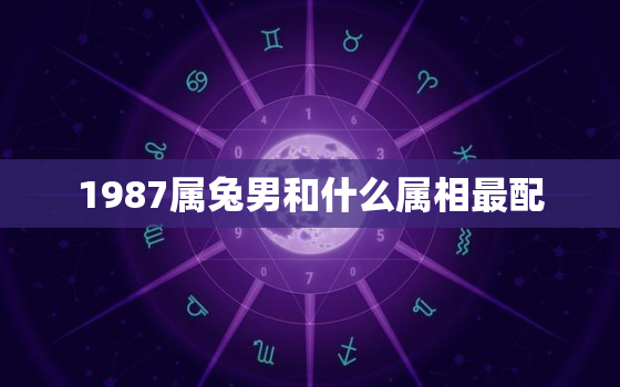 1987属兔男和什么属相最配，1987年属兔男和什么属相最配对