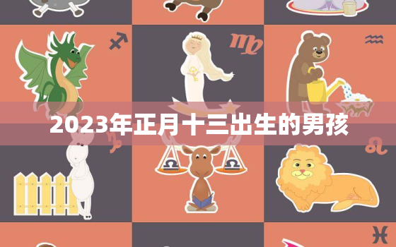 2023年正月十三出生的男孩，2023年正月十三出生的男孩名字