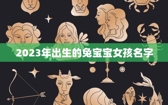 2023年出生的兔宝宝女孩名字，2023年出生的兔宝宝女孩名字怎么取